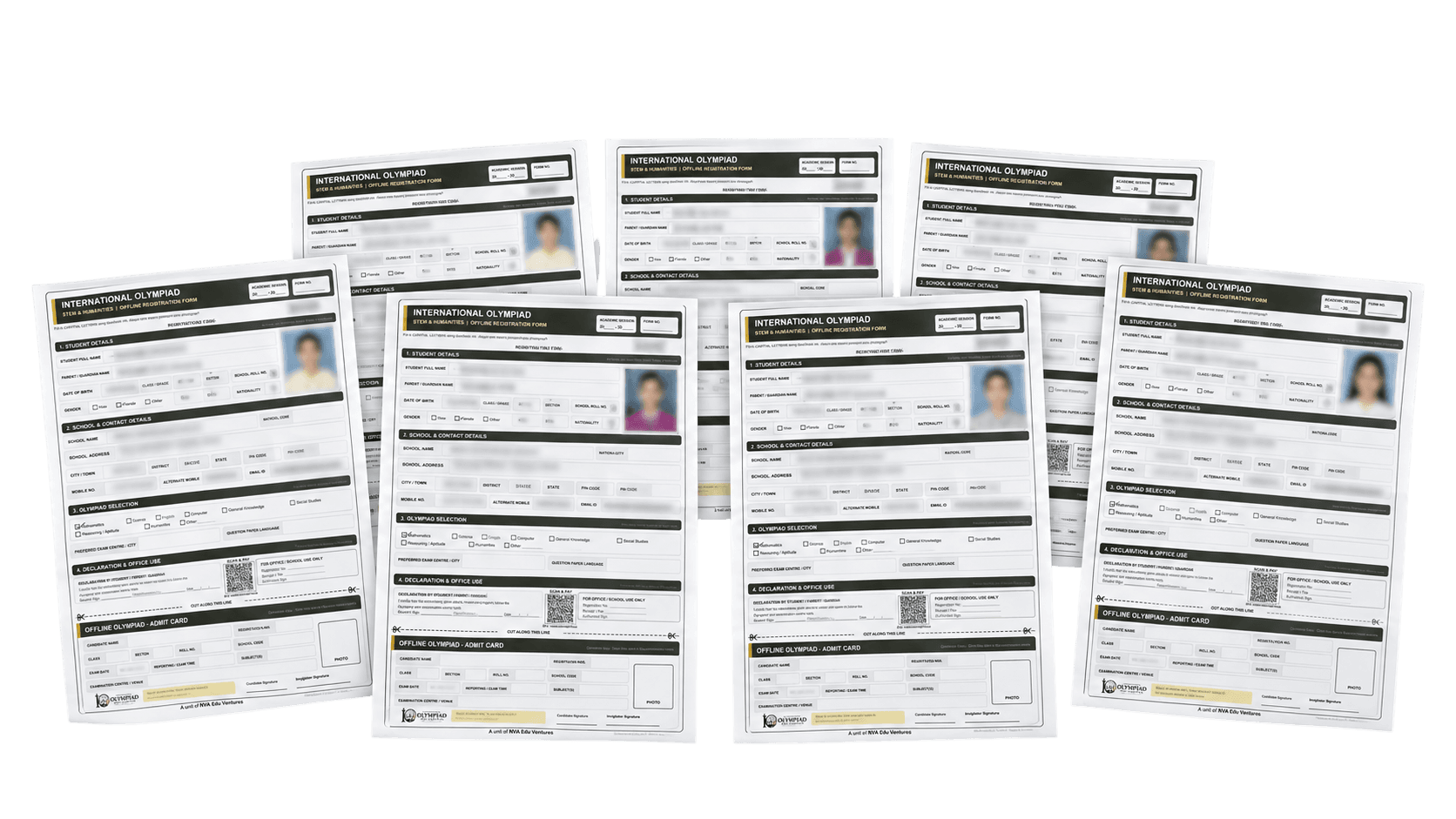 Massive Student Participation - Offline Olympiad Registration Forms